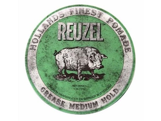 REUZEL GREEN Medium Hold Grease Pomade 4 Onz